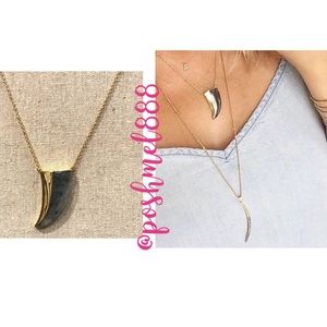 Stella & Dot | Semi-precious Labradorite+Gold Split Stone Pendant Neckla…